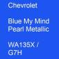 Preview: Chevrolet, Blue My Mind Pearl Metallic, WA135X / G7H.